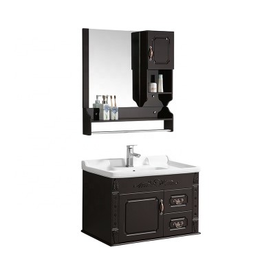 black bathroom cabinet storage cabinet sink pvc vanity