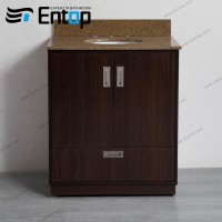 Entop waterproof classic vanity cabinets with marble top