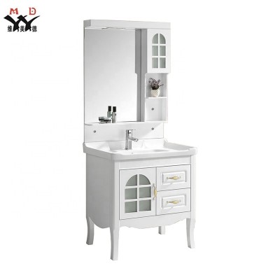 Chinese products wholesale white PVC bathroom cabinet furniture