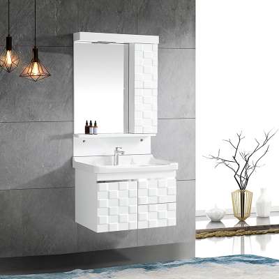 Commercial Units Bathroom Vanity China Vanity Waterproof Storage Pvc Bathroom Cabinet